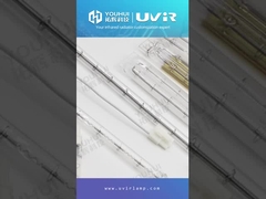 Goldbeschichtung Zwei-Rohr-Halogen-Infrarot-Heizlampe