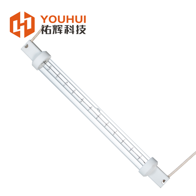 Industrielle Einröhrchen-Kurzwellen-Infrarot-Halogenlampe mit 5000h Lebensdauer, 1100-2600°C Filamenttemperatur und 200-4000W Leistung