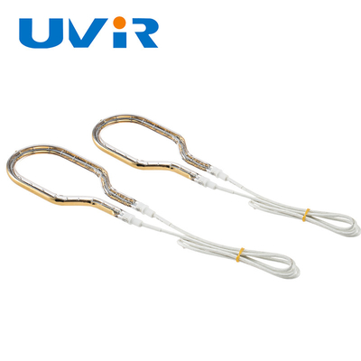 Guter Preis Kurzwellen-Goldbeschichtung 39-606mm Ring Infrarotlampen Wolfram Quarzglasröhrchen Online