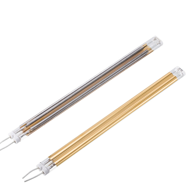 Good price Doppelrohr-Mittelwellen-Infrarotlampe, Gold-Infrarot-Heizlampe 2550W Online