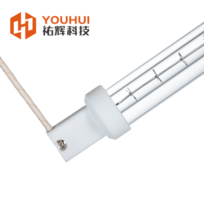 Hocheffiziente goldbeschichtete Quarzheizung Halogen-Infrarotlampe mit 1s Reaktionszeit und 1100-2600°C Filamenttemperatur
