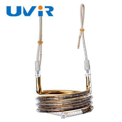 UVIR fertigte Ring Shaped Heating Element Tube-Goldüberzogenen Heizkörper 2700w 380v besonders an