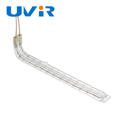 U-förmiges unbeschichtetes Infrarotstrahler-Rohr-Halogen-Quarz-Glas