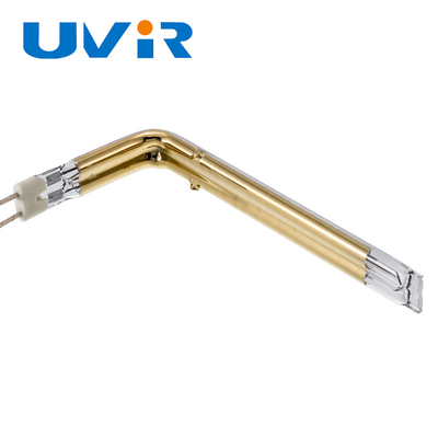 UVIR-Zwillings-überzog Plastikteilquarzrohr-Heizelement Gold Infrarot