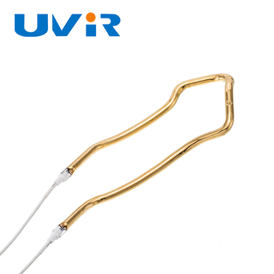 3D formte Goldhalogen-Heizungs-Rohr Ir-Infrarothitze-Lampe für Farbe