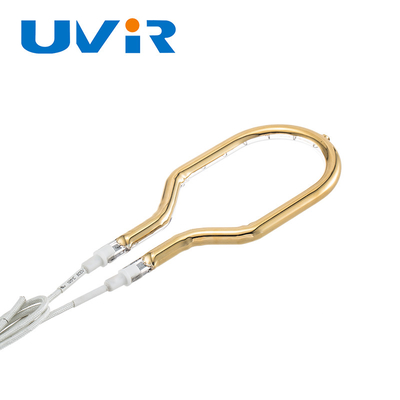 200-6000W Stromring Quarz-Infrarotlampen mit individuell goldbeschichtetem Einrohr-Heizzubehör