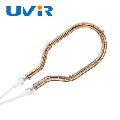Goldreflektor Quarzrohr Kurzwellen-Infrarotring Halogen Heizlampe 200-6000W