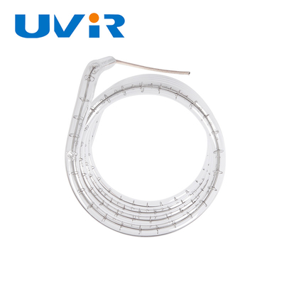 Energieeinsparende Quarz-Infrarot-Heizungselement Tube 3d Einzelrohr Quarz-Heizlampe
