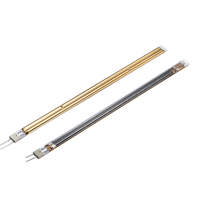 Good price Doppelrohr-Mittelwellen-Infrarot-Heizlampe aus goldener Kohlefaser 4000W Online