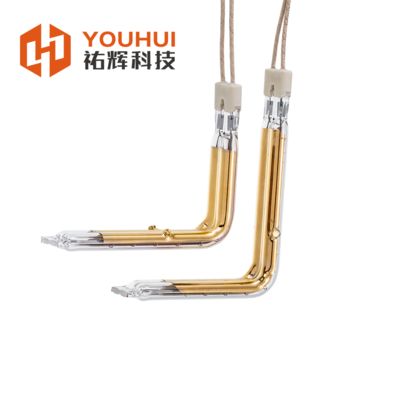 Ein guter Preis. L Shape Gold Coated Infrared Heating Element Tube with Visible Light Transmission >93% and UV Light Transmission >85% for Industrial Applications Online