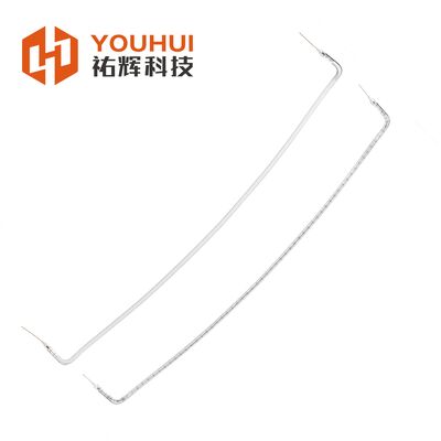 Weiß beschichtete Halogenheizlampe mit einer Lebensdauer von 10000-20000 Stunden und einer Filamenttemperatur von 1100-2600 °C für eine optimale Infrarotheizung