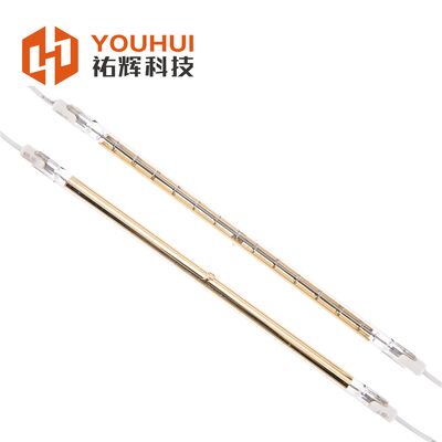 Qualität Goldbeschichtete 600W R7S Quarz-Infrarotlampe für industrielle Heizung und Lacktrocknung Fabrik