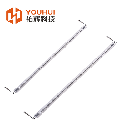 Factory Batch Customization Single Tube Quartz Infrared Lamp with Pin-Type Lamp Holder for Halogen Infrared Heater Lamp