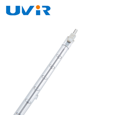 Quarzhalogen-Heizungslampen-Infrarotfarbe, die Lampen mit Rohr des transparenten Quarzes trocknet