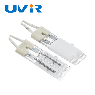Ein guter Preis. Weiß beschichtete Infrarot-Doppelröhren-Heizlampe 450W 115V 11x23mm Online
